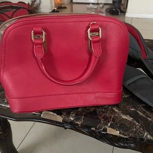 Red handbag